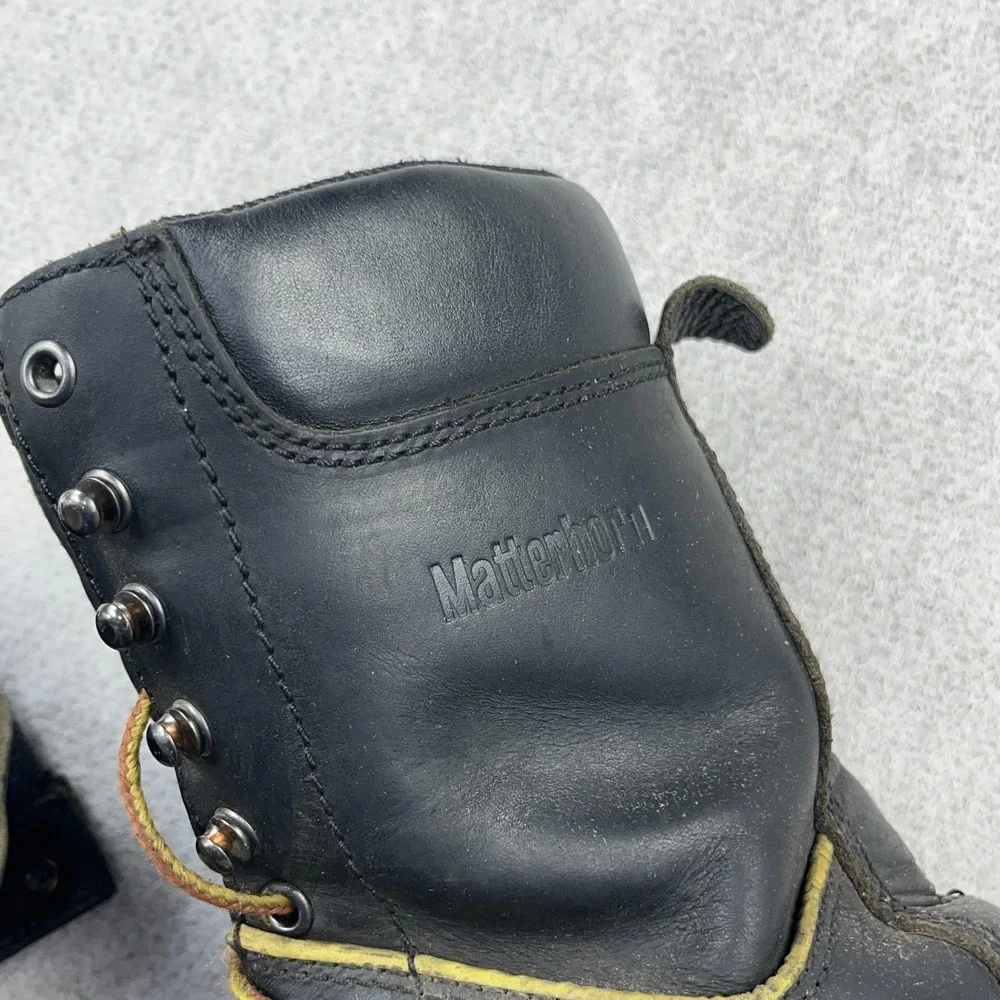 Matterhorn Black Leather Metguard Boots Mining Men's size 9.5W